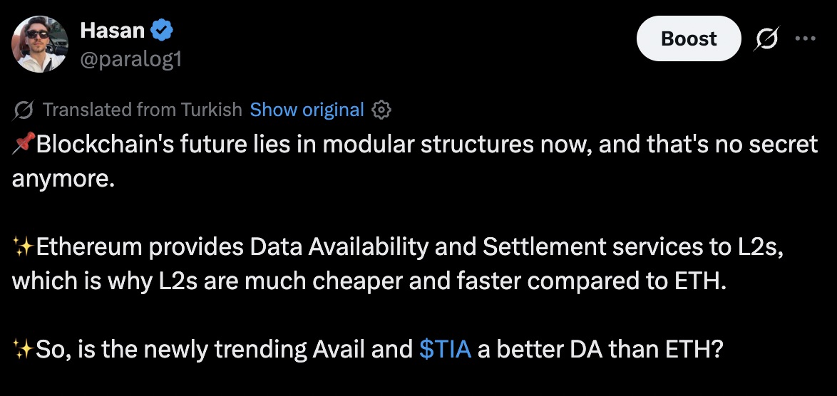 avail modularity and data availability
